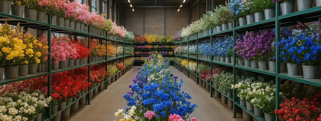 Groothandel in zijden bloemen, kunstplanten en bomen