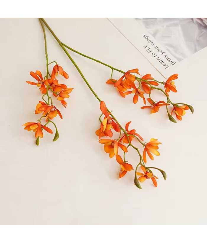 Orchidee - 3 takkig - oranje