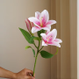 Lelie - 2 knoppen - roze