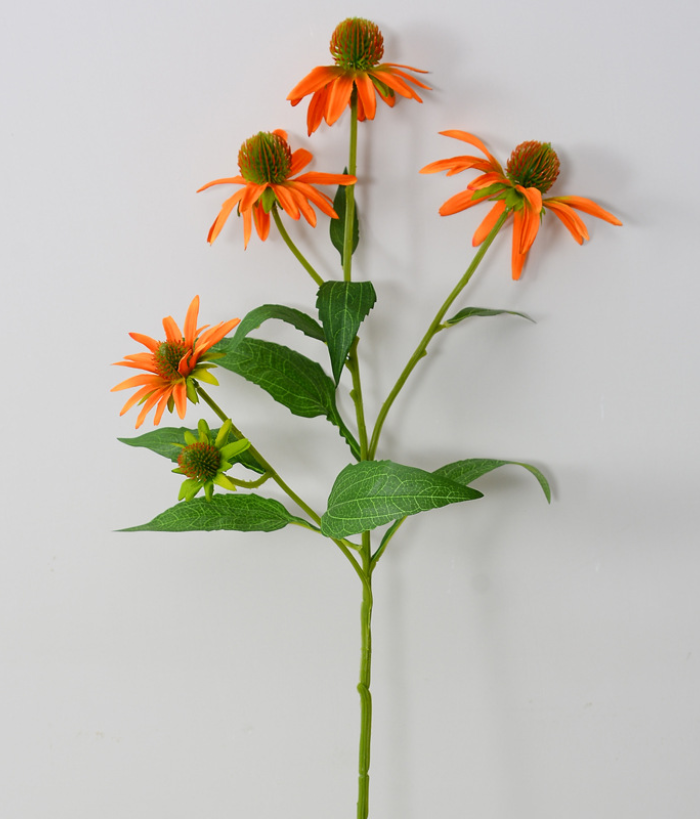 Zijden Zonnehoed oranje – 73 cm