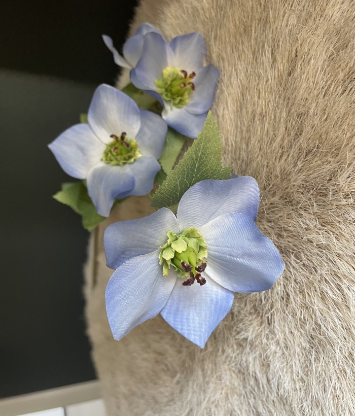 Roos - 5-koppige - blauw Roos - 5-koppige - blauw
