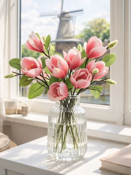 Magnolia tak - roze