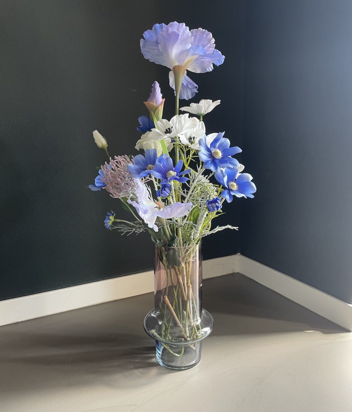 Zijden Boeket Blauwe Sereniteit