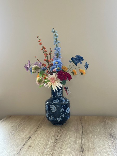 Zijden Boeket Bonte Bloemenpracht