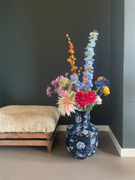 Zijden Boeket Bonte Bloemenpracht