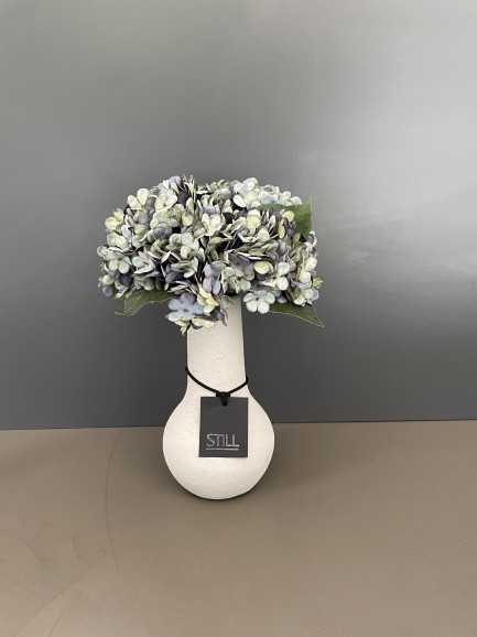 Zijden Hortensia Boeket Ochtenddauw (Groen/Blauw)