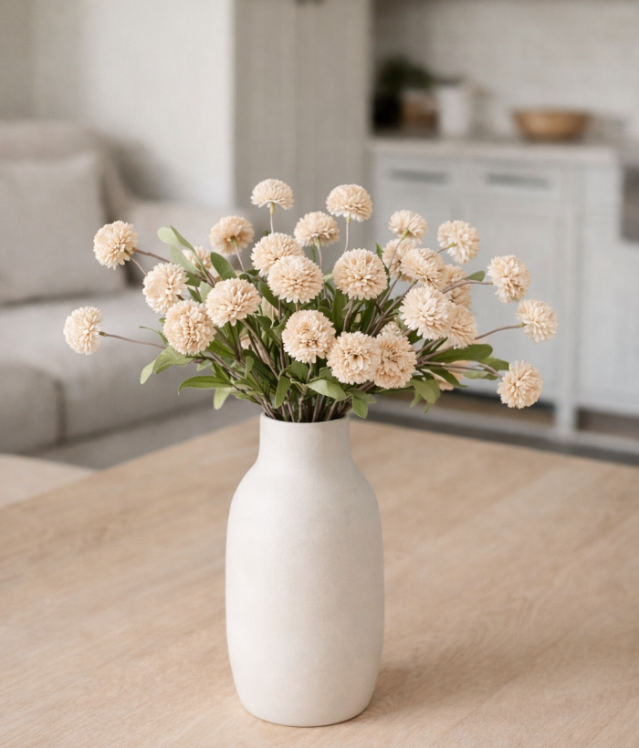 Boeket Kiku Bollen Beige – 10 Stelen