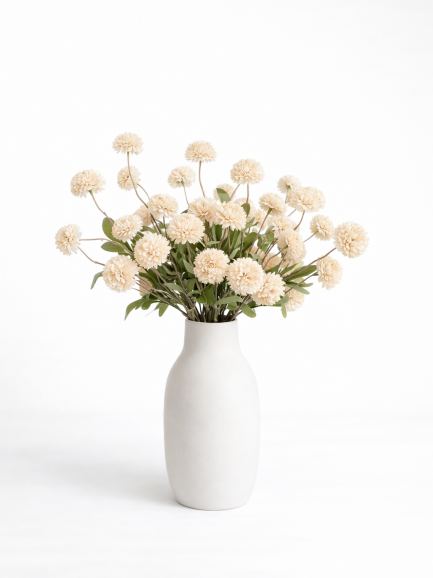 Boeket Kiku Bollen Beige – 10 Stelen