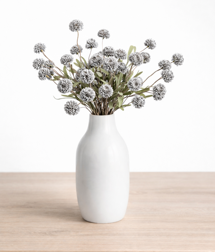 Boeket Kiku Bollen Grijsblauw – 10 Stelen