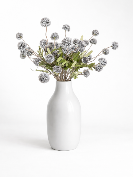 Boeket Kiku Bollen Grijsblauw – 10 Stelen