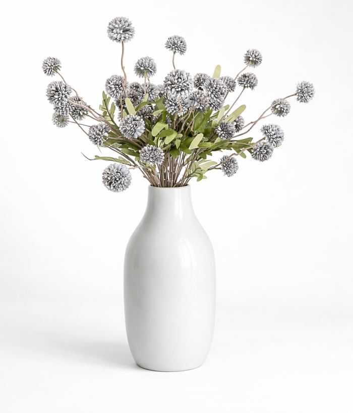 Boeket Kiku Bollen Grijsblauw – 10 Stelen