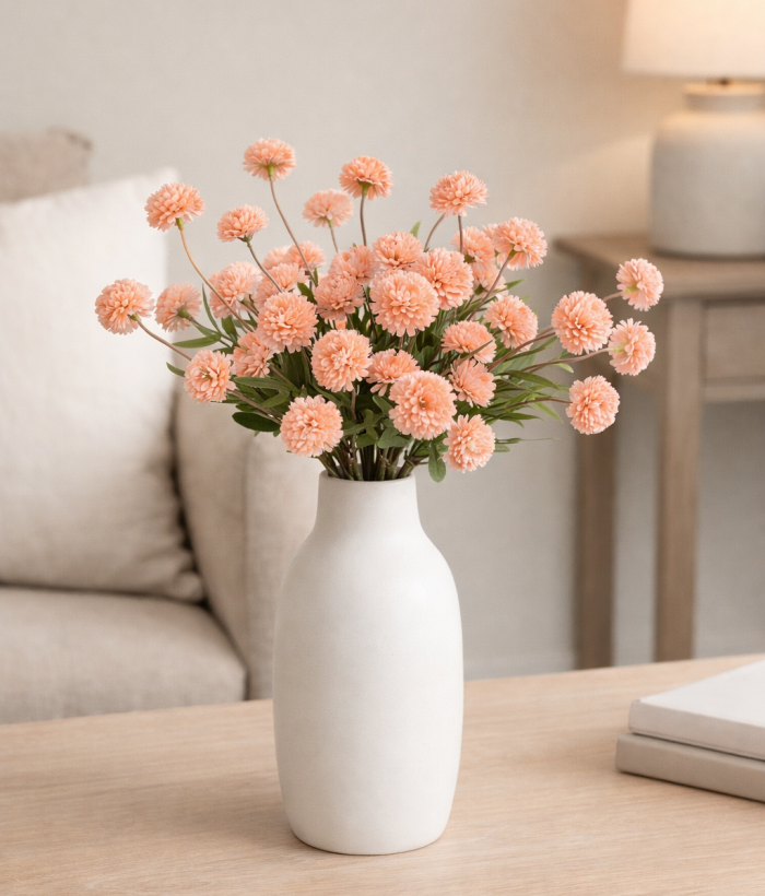 Boeket Kiku Bollen Lichtroze – 10 Stelen