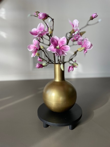 Zijden Boeket Mooie Magnolia Roze