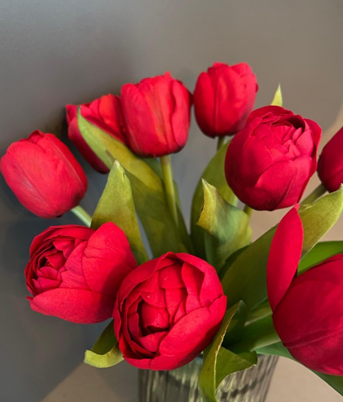 Boeket Realtouch Tulpen Rood