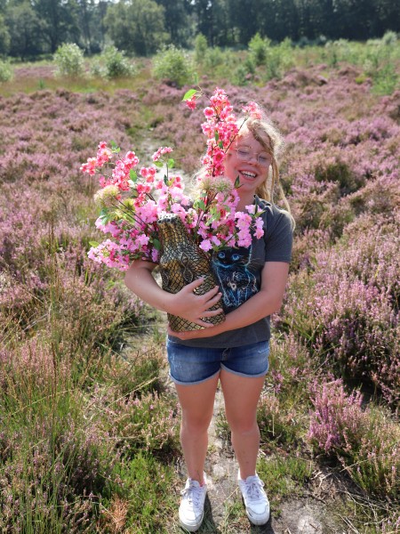 Zijden Boeket Roze Regen