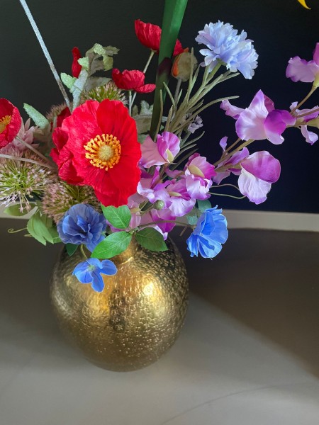 Zijden Boeket Vurige Veldbloemen
