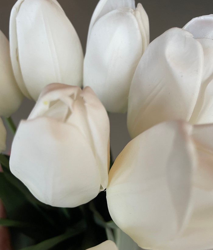 Boeket zijden tulpen wit Boeket zijden tulpen wit