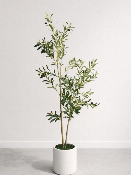 Mediterrane Olijfboom 150 cm – Kunst Olijfboom in Pot
