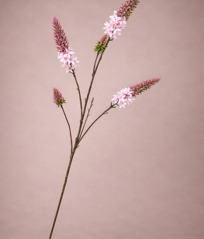Zijden roze vuurpijl bloem van 75 cm