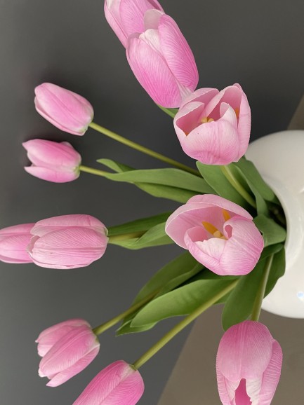 Elegant Roze Tulpenboeket 12 stelen