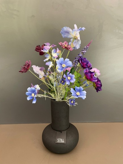  STILL - Low Vase - Black Series - Zwart - H30 x B25 cm