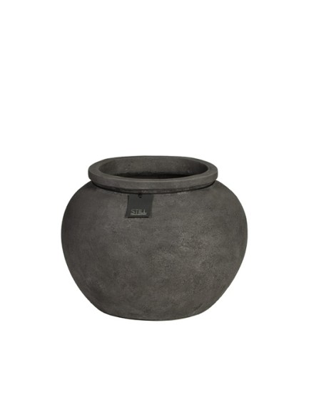 STILL - Low Pot - M - Grijs - H35 x B40 cm
