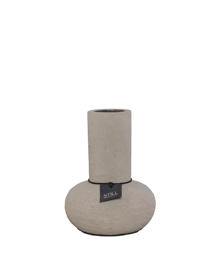 STILL - Low Vase - Taupe - 30 x 25 cm