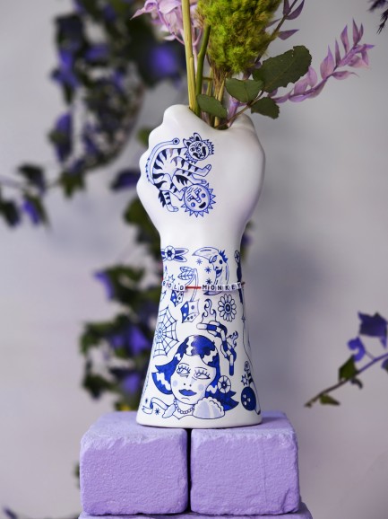 Liberty Matters Vaas Blauw Liberty Matters Vaas Blauw
