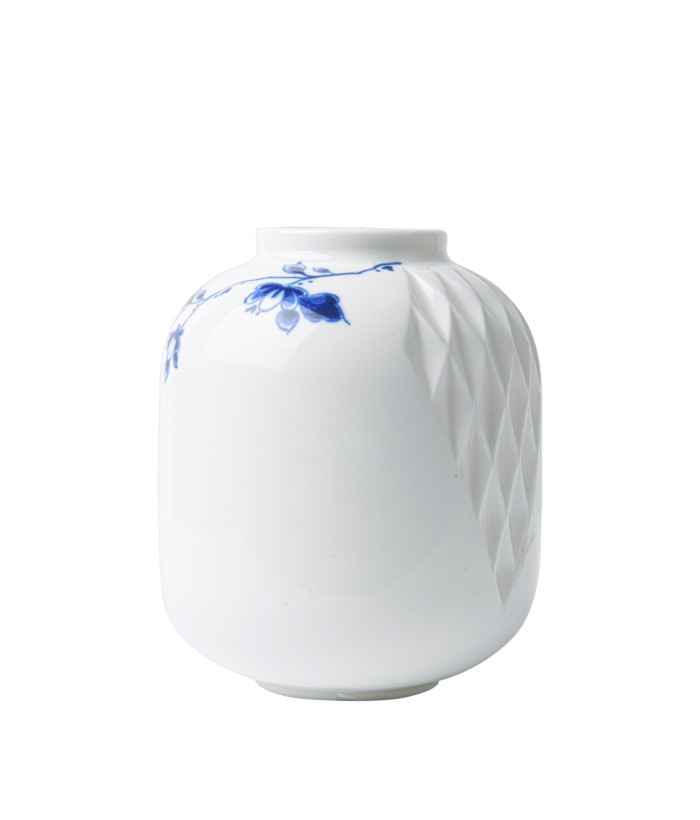 Blauw Vouw vaas nr. 3